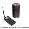 Coaster pager system